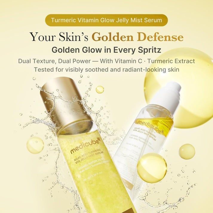 Medicube Kojic Acid Turmeric Vita Jelly Mist Serum 100ml - Image 2